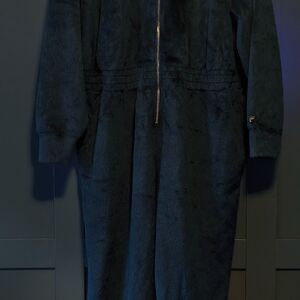 Fabletics Cozy Zip Jumpsuit Everpine Plus Size XXL/1X Long Sleeve